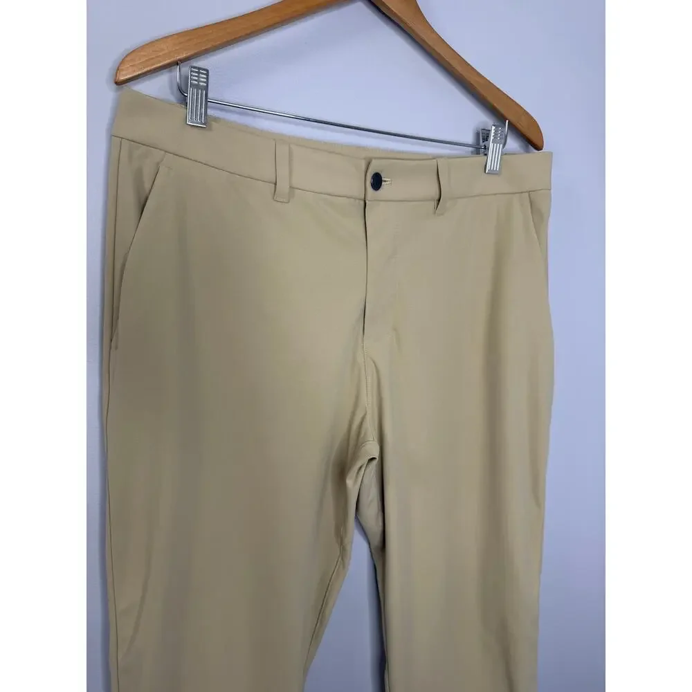 Lululemon ABC Classic-Fit Trouser Chino Pant  Warpstreme Trench Biege Mens 34x28